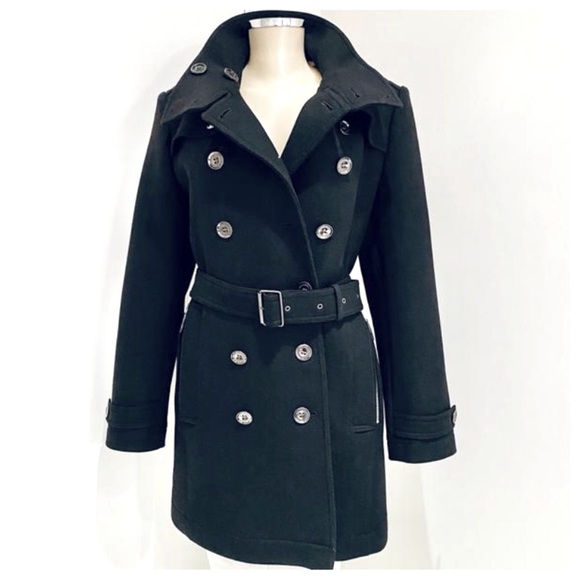 BURBERRY LONDON DAYLESMOORE WOOL BLEND TRENCH COAT - Picture 5 of 12